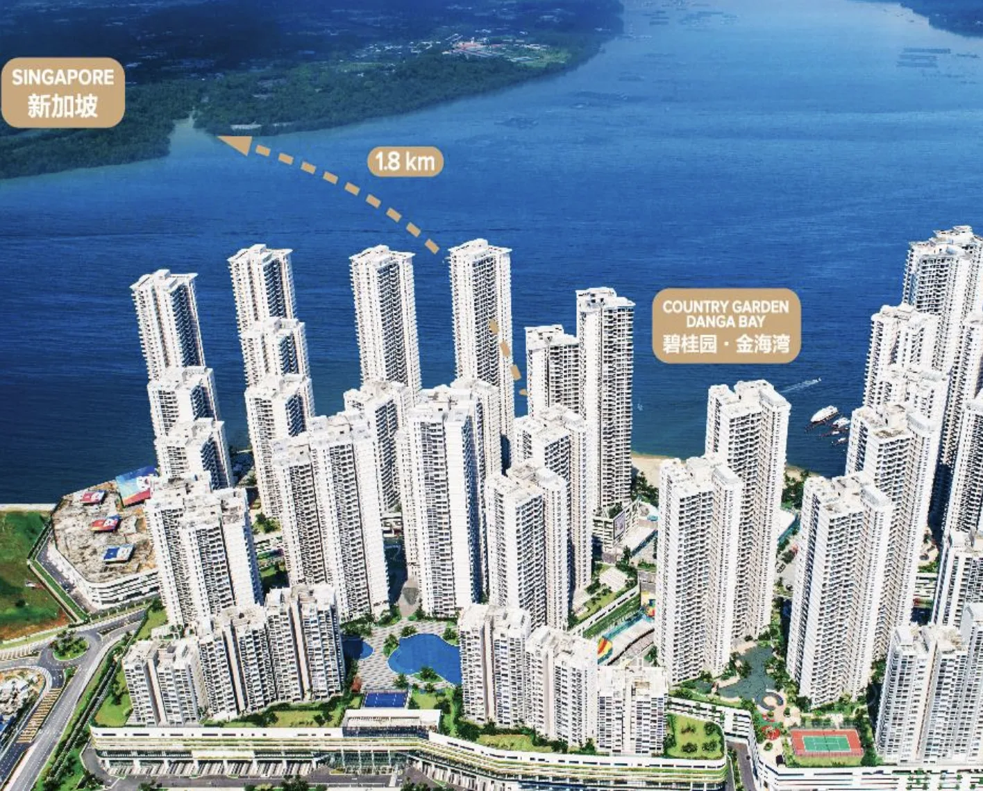 Country Garden Danga Bay facade