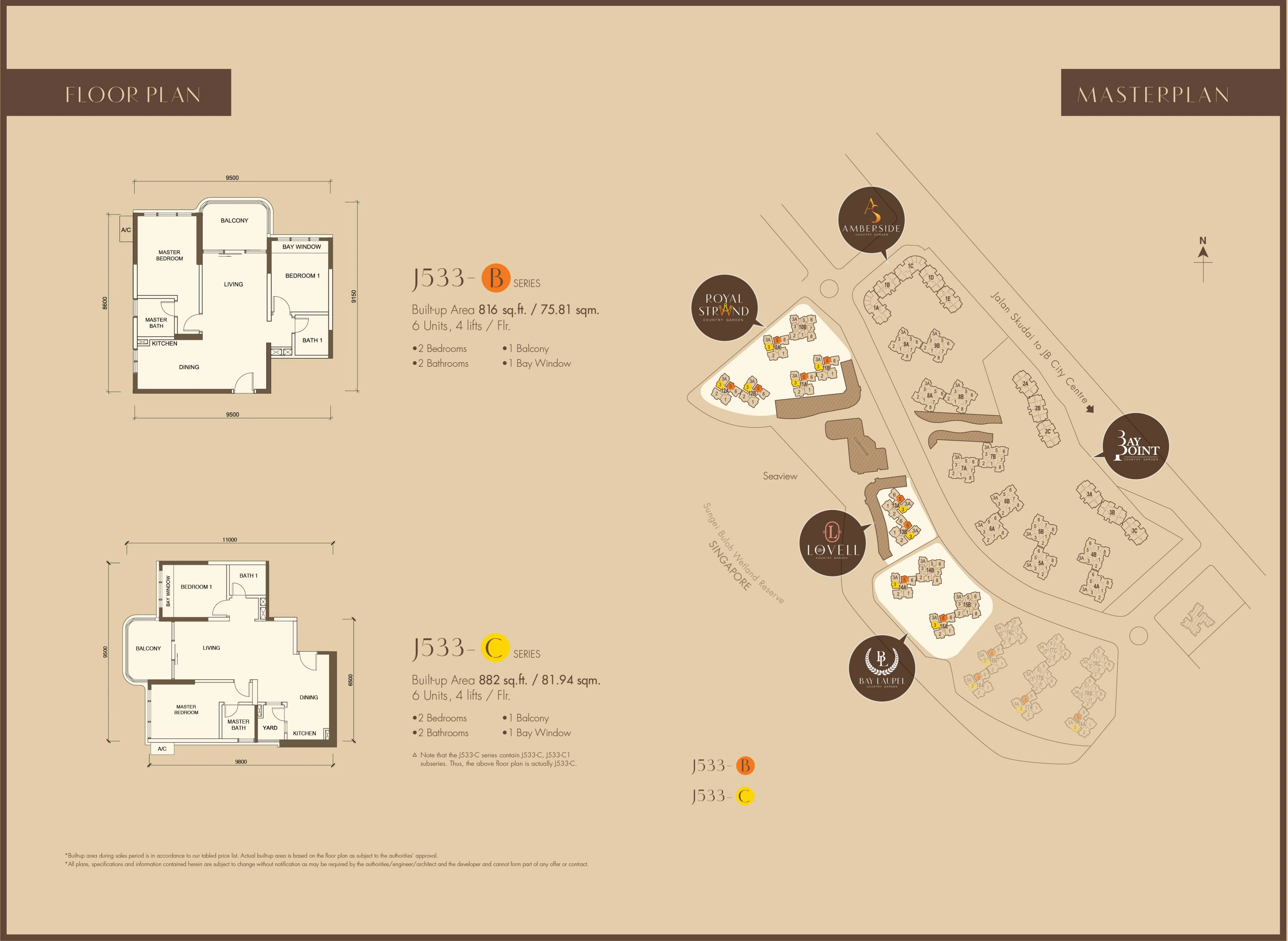 Country Garden Danga Bay Unit Layout 1 2 rooms 463-1,454 sq ft (Hold 7 Days priced layouts); 4BR available but Hold 7 Days net price unavailable sqft floor plan
