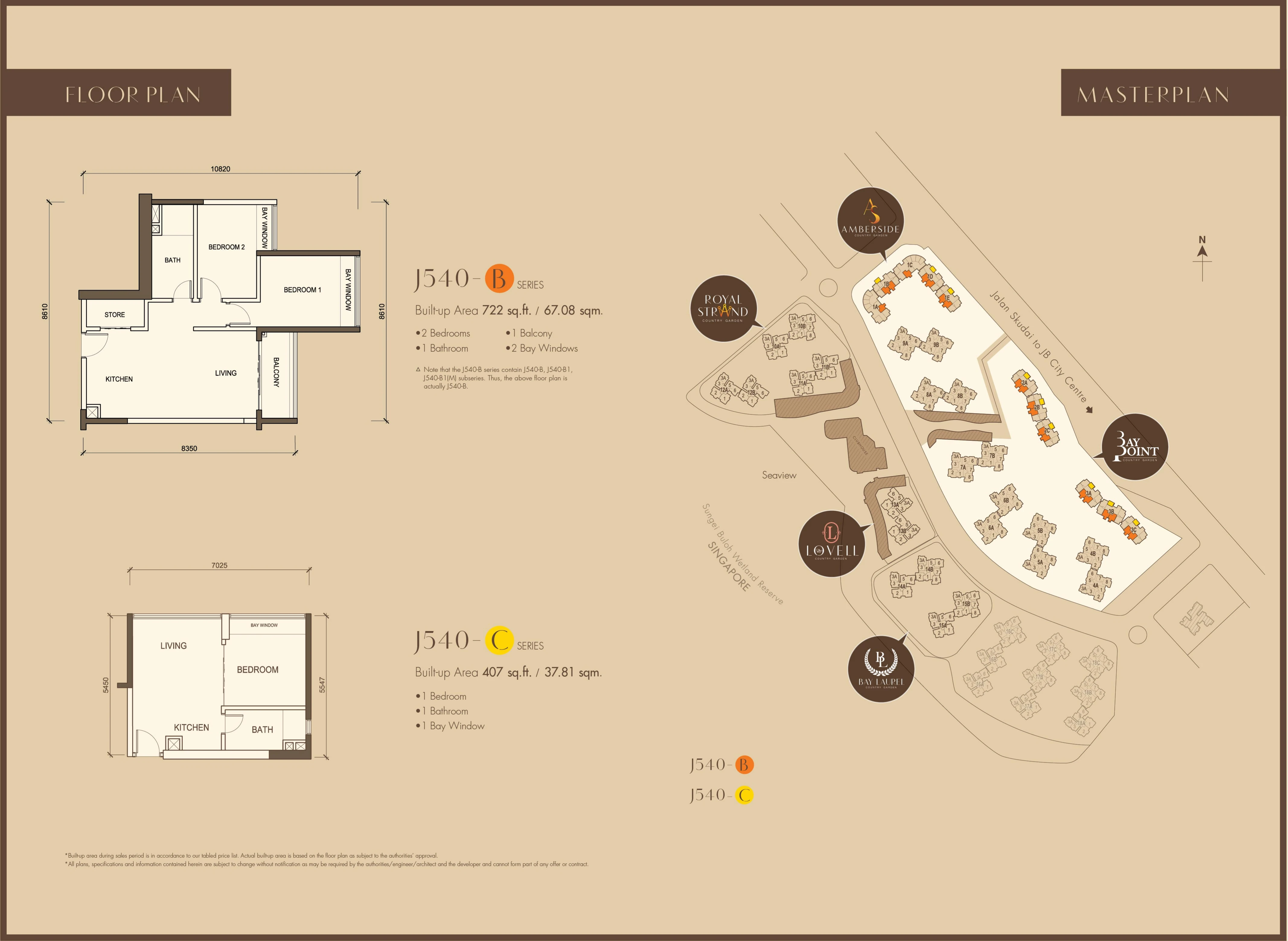 Country Garden Danga Bay Unit Layout 7 2 rooms 463-1,454 sq ft (Hold 7 Days priced layouts); 4BR available but Hold 7 Days net price unavailable sqft floor plan