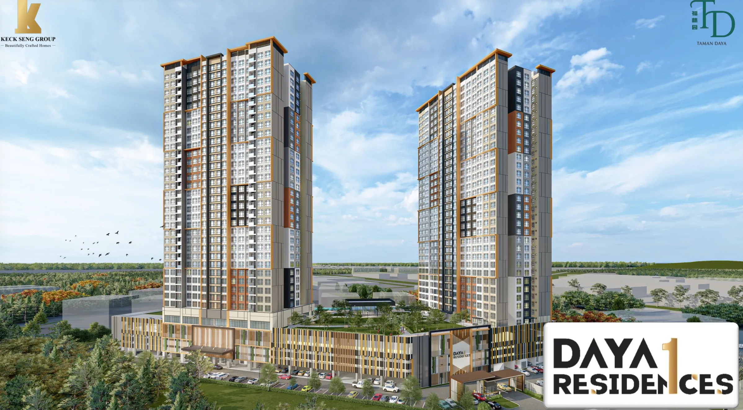 Daya One @ Taman Daya facade
