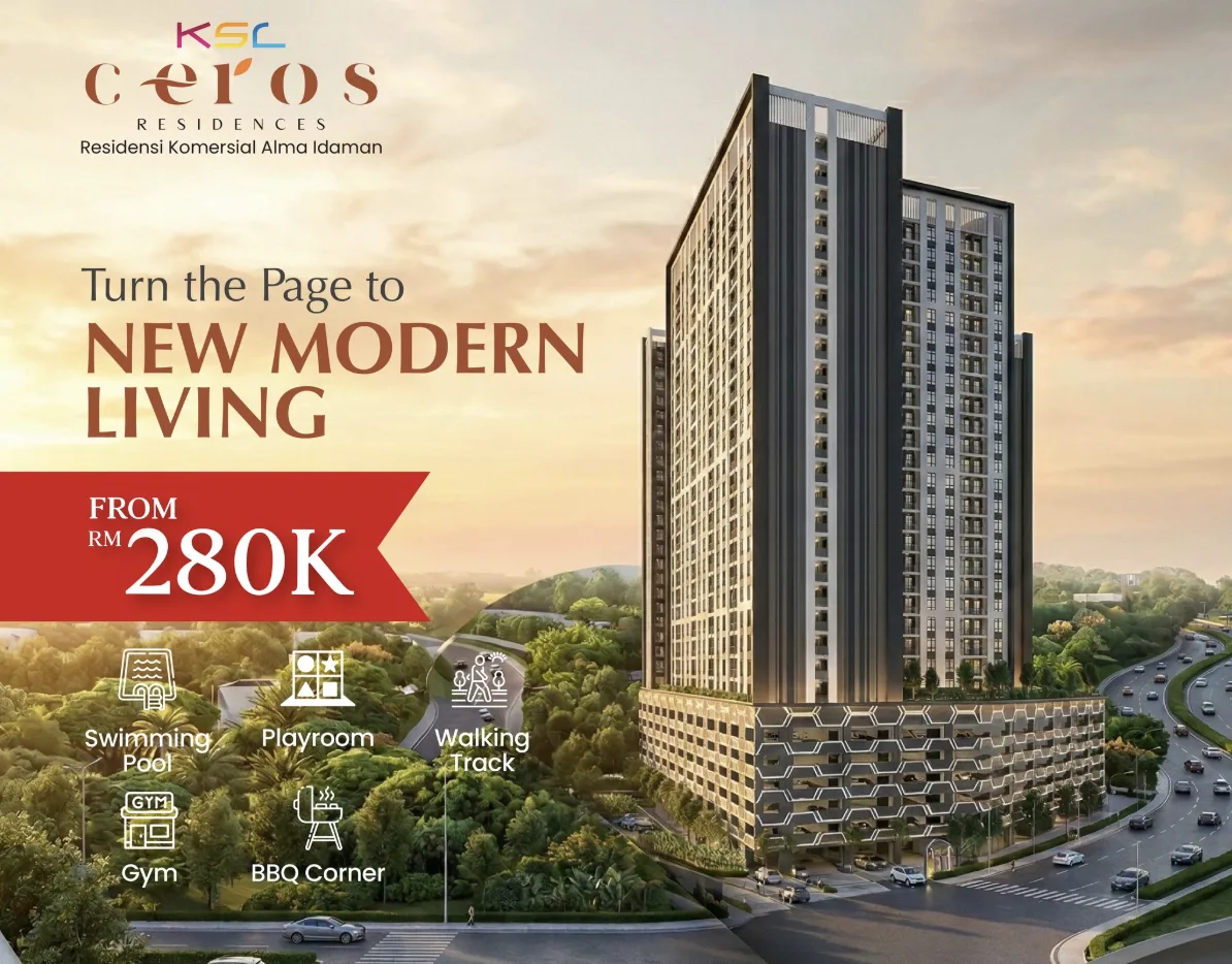 KSL Ceros Residences @ Taman Alma facade