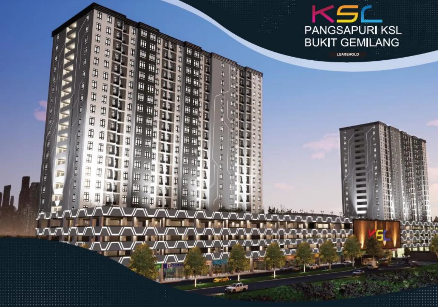 Pangsapuri KSL Bukit Gemilang facade