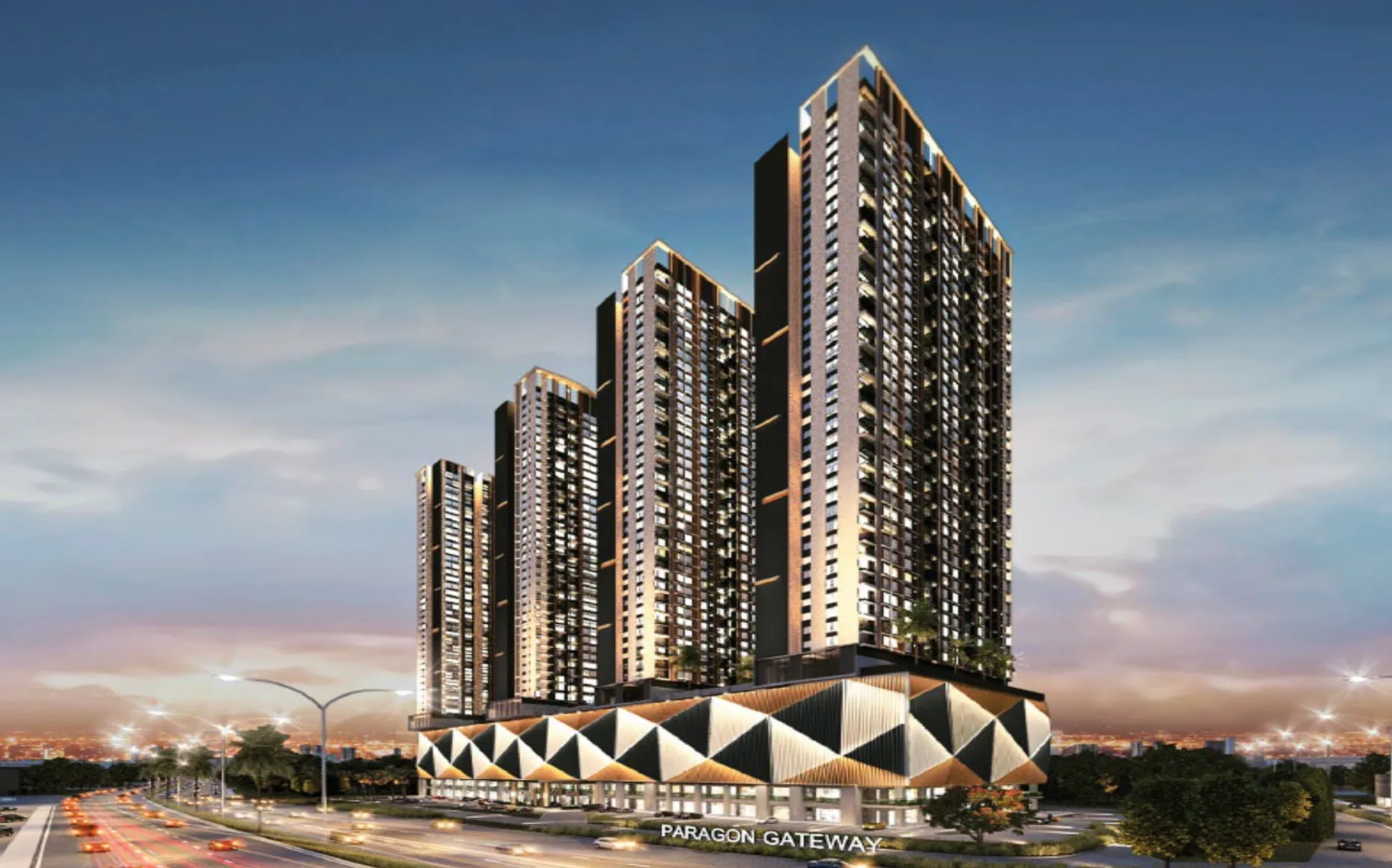 Paragon Gateway @ Tebrau facade