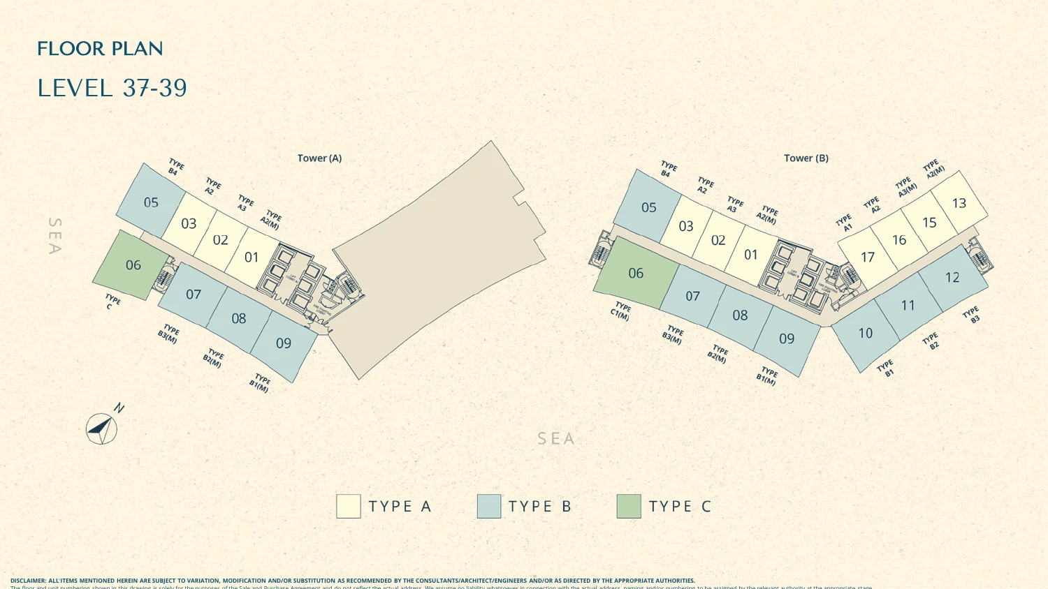 The Eclipse Floor Plan 37 39 Type A1 570-1,161 sq ft sqft floor plan