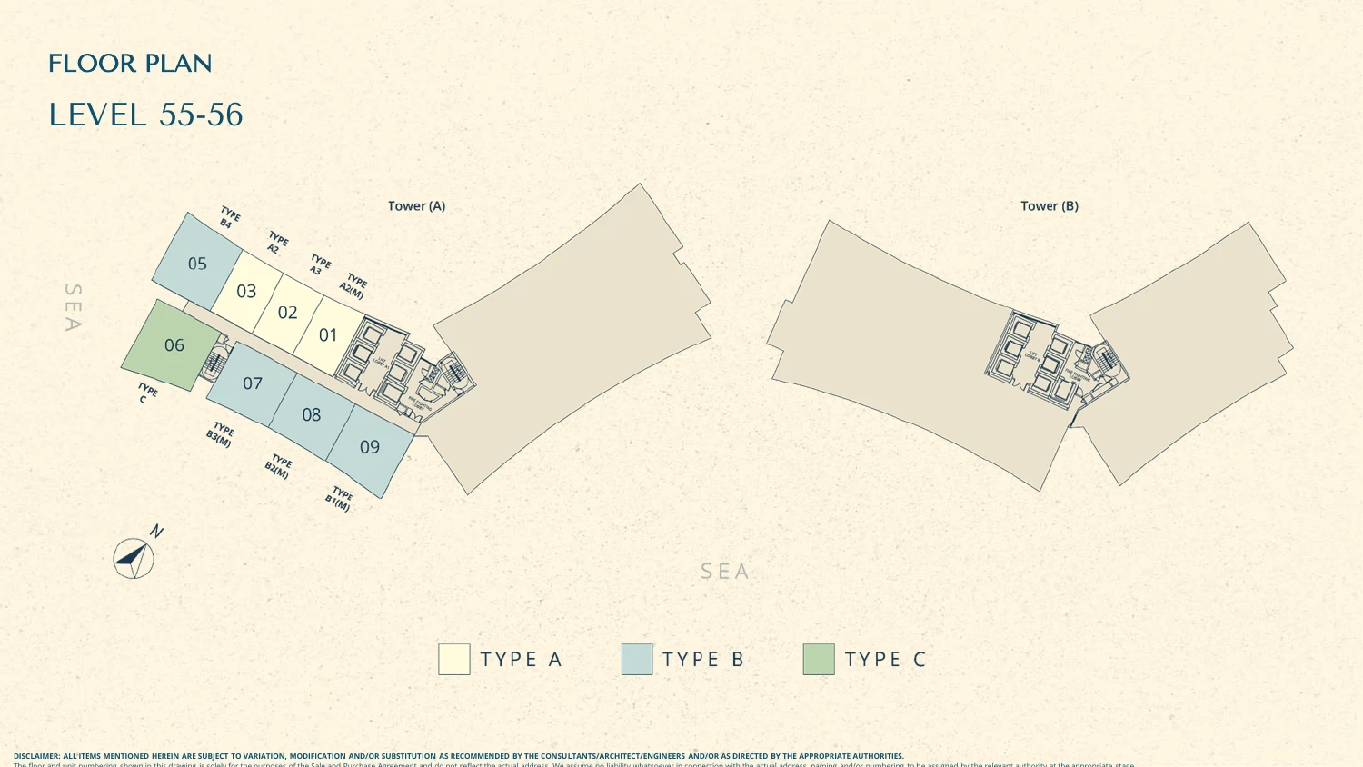 The Eclipse Floor Plan 55 56 Type A1 570-1,161 sq ft sqft floor plan