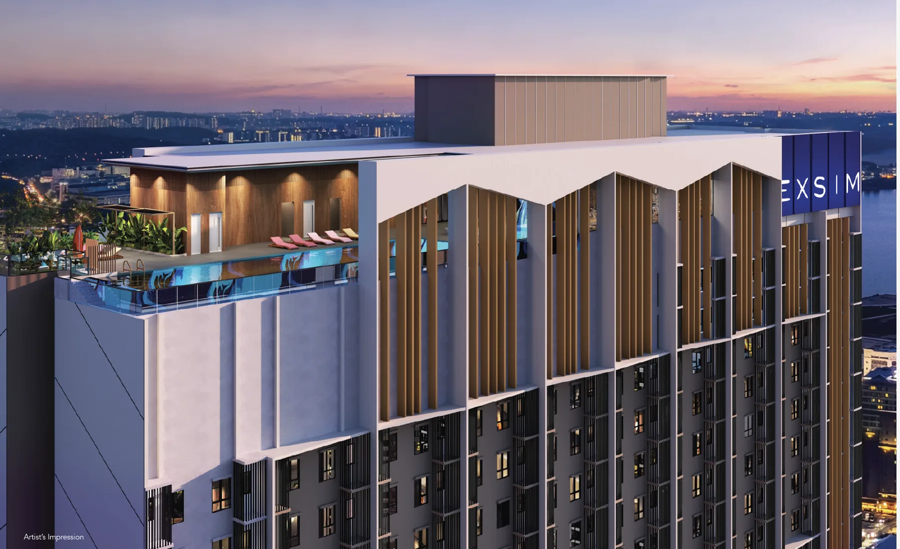 Causewayz Square Axis tower façade artist impression